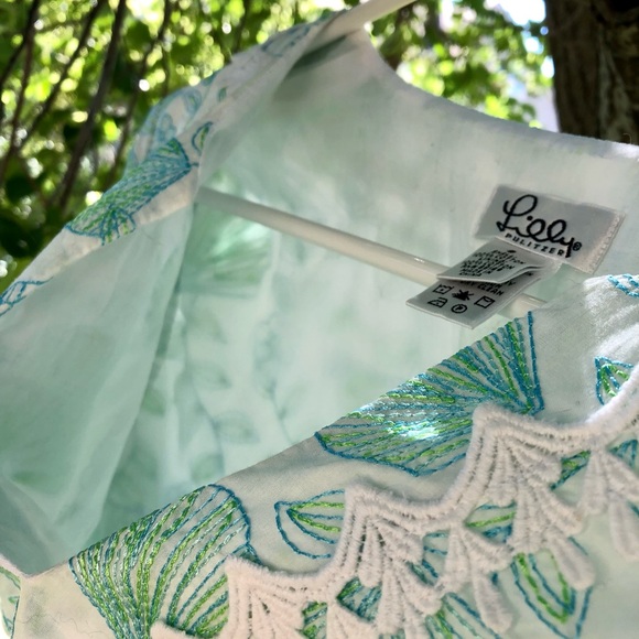Lilly Pulitzer Designer Embroidered Tunic - Picture 3 of 11
